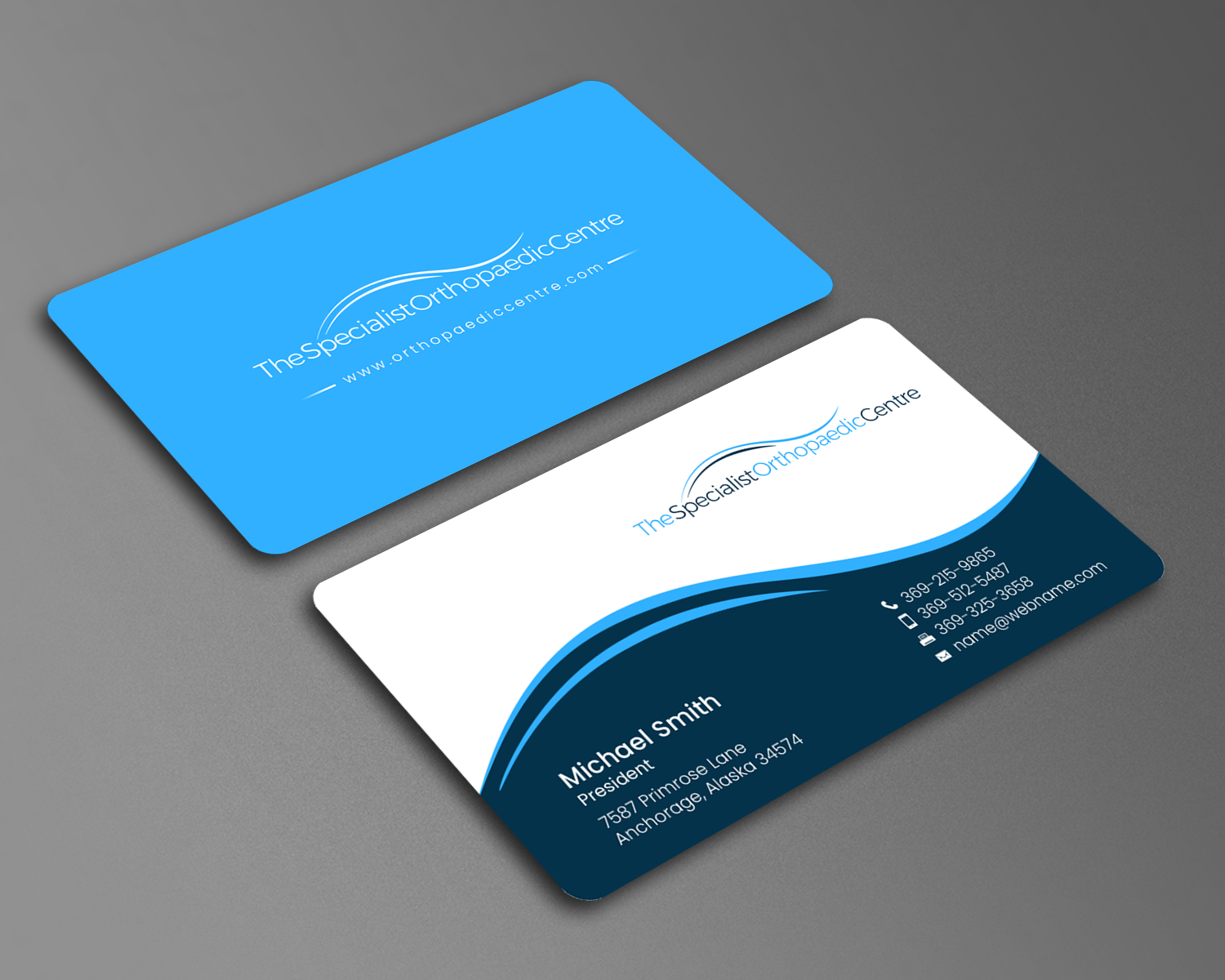 Business Card Design by chandrayaan.creative for The Specialist Orthopaedic Centre | Design #23031863