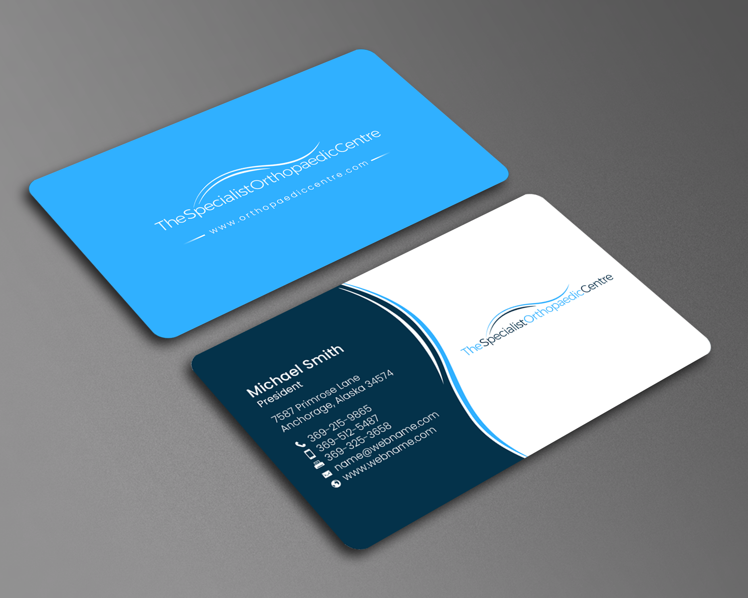 Business Card Design by chandrayaan.creative for The Specialist Orthopaedic Centre | Design #23031869