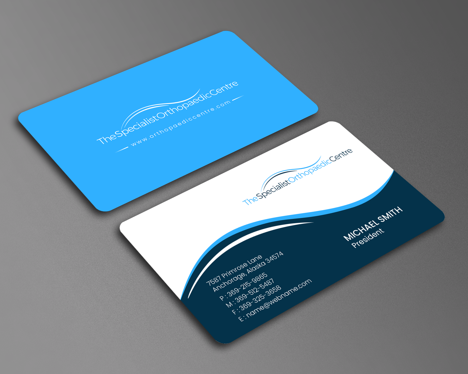 Business Card Design by chandrayaan.creative for The Specialist Orthopaedic Centre | Design #23031871
