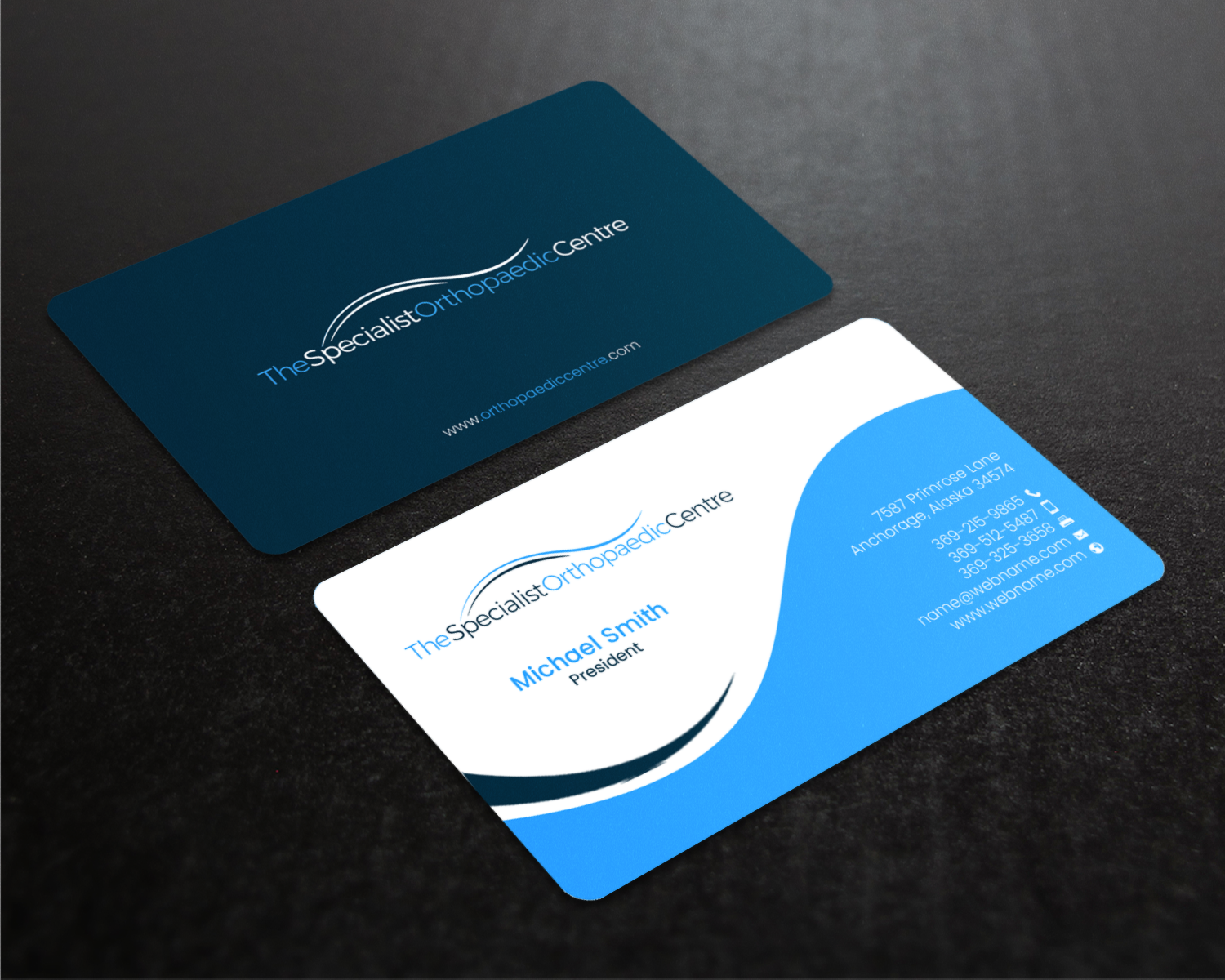Business Card Design by chandrayaan.creative for The Specialist Orthopaedic Centre | Design #23032672