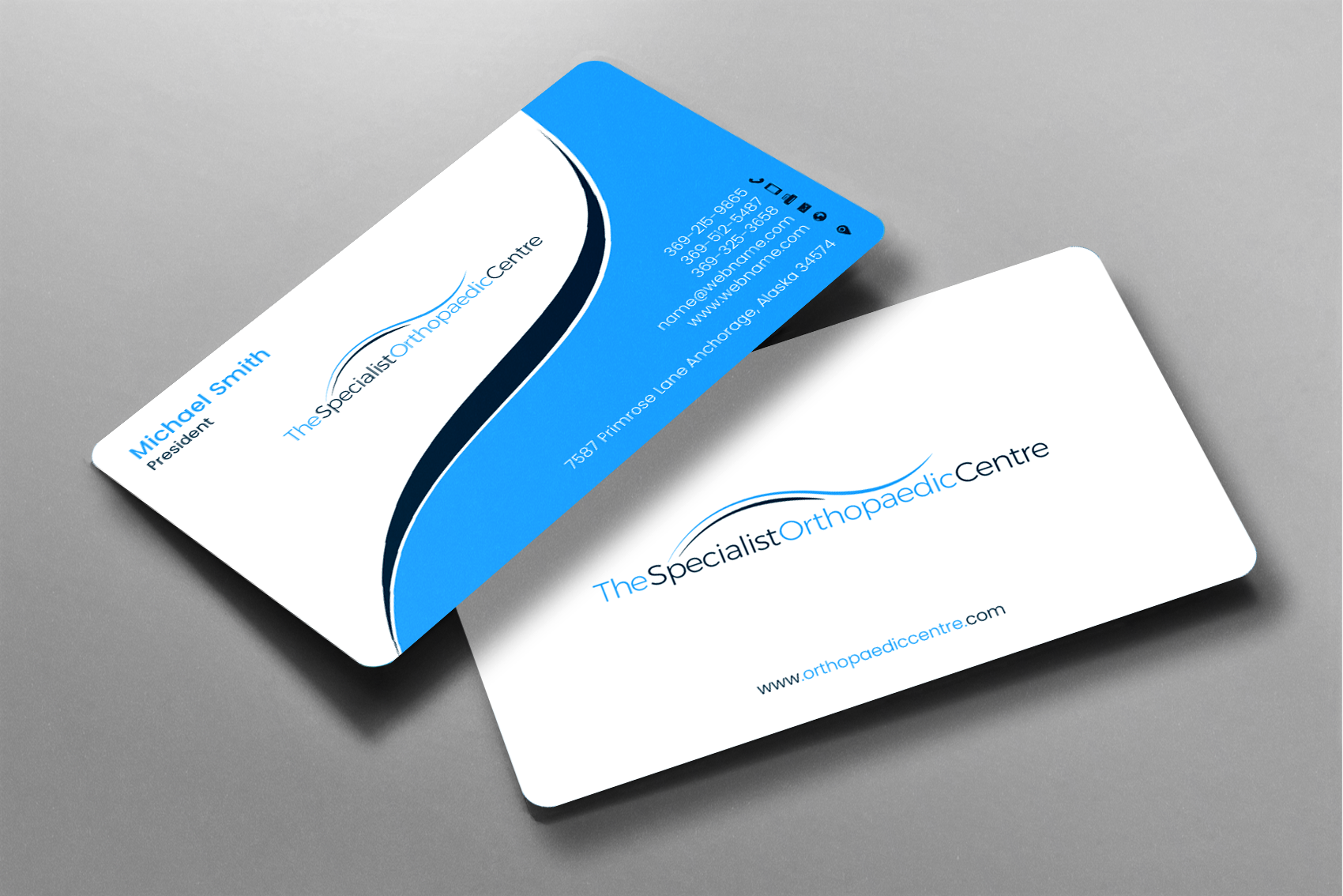 Business Card Design by chandrayaan.creative for The Specialist Orthopaedic Centre | Design #23032675
