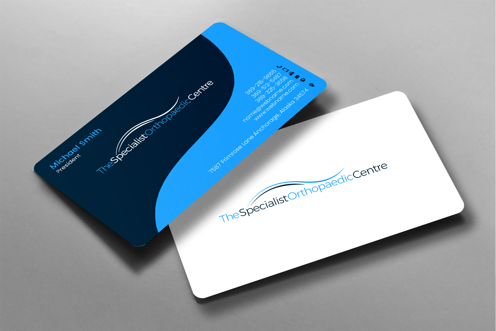 Business Card Design by chandrayaan.creative for The Specialist Orthopaedic Centre | Design #23032676
