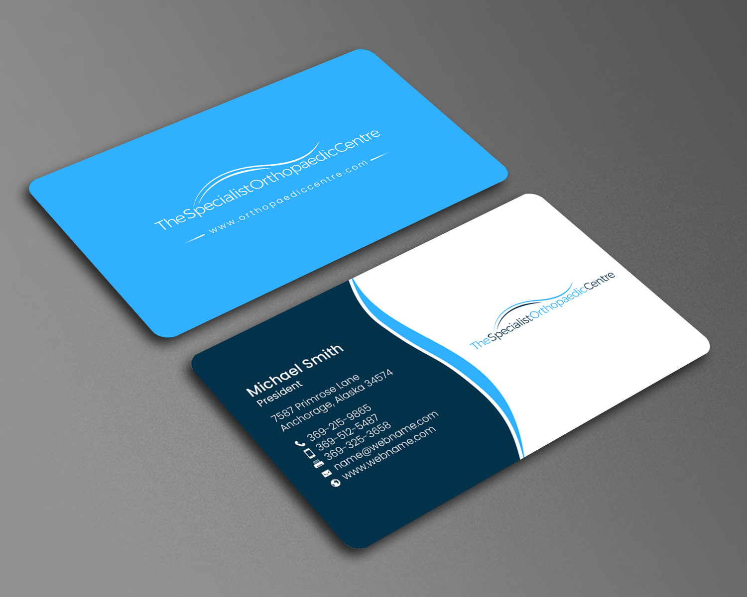 Business Card Design by chandrayaan.creative for The Specialist Orthopaedic Centre | Design #23032677