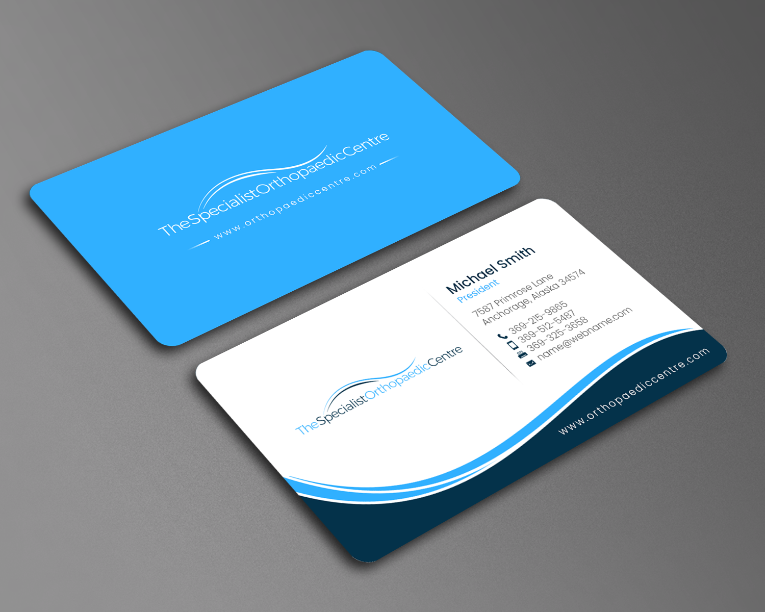 Business Card Design by chandrayaan.creative for The Specialist Orthopaedic Centre | Design #23032679