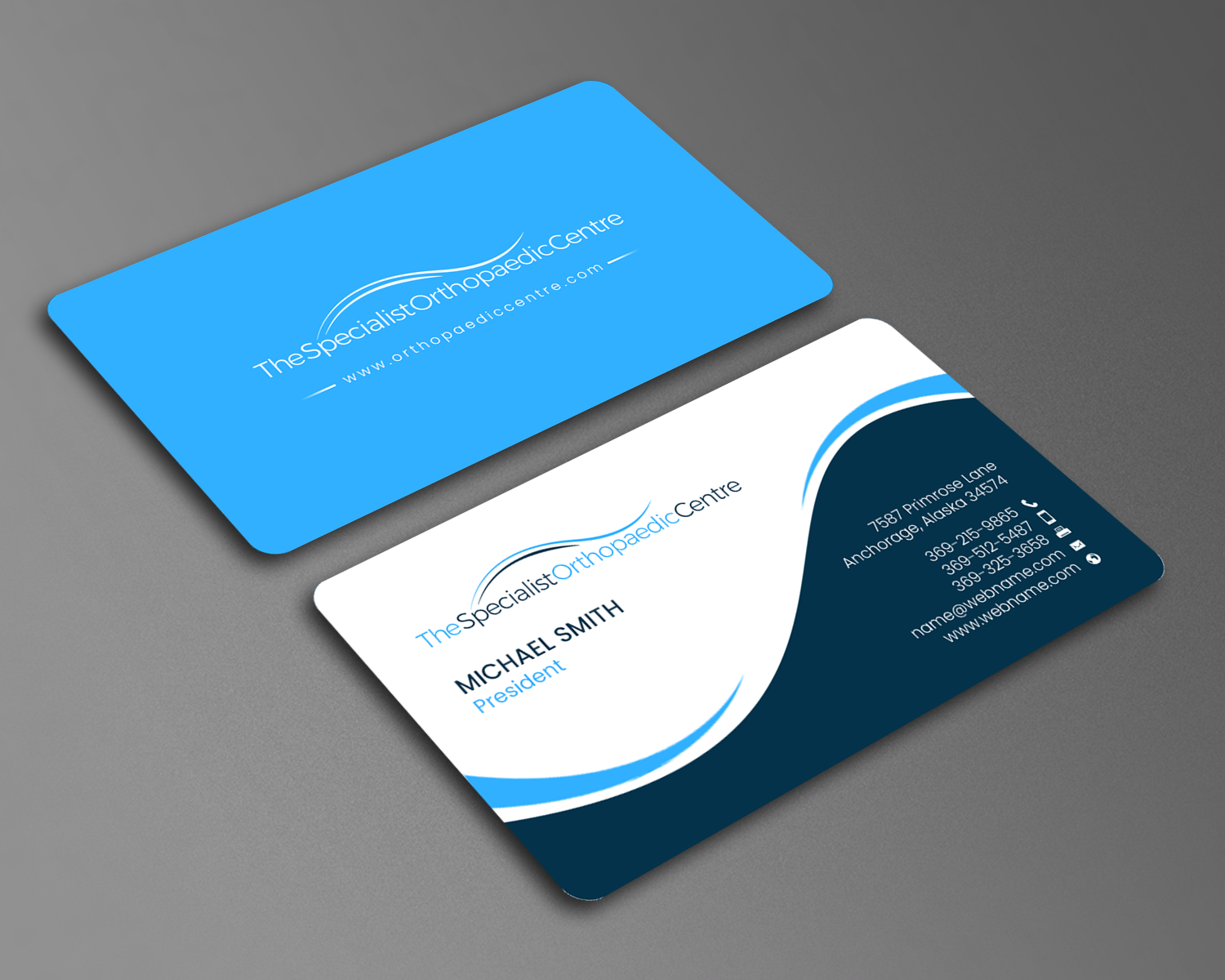 Business Card Design by chandrayaan.creative for The Specialist Orthopaedic Centre | Design #23032680