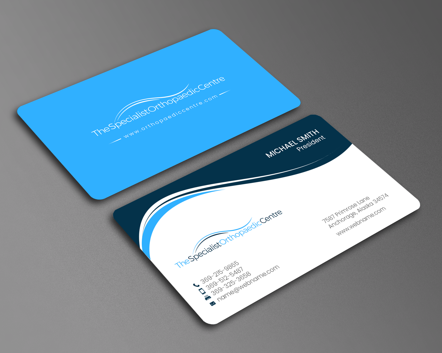 Business Card Design by chandrayaan.creative for The Specialist Orthopaedic Centre | Design #23032681