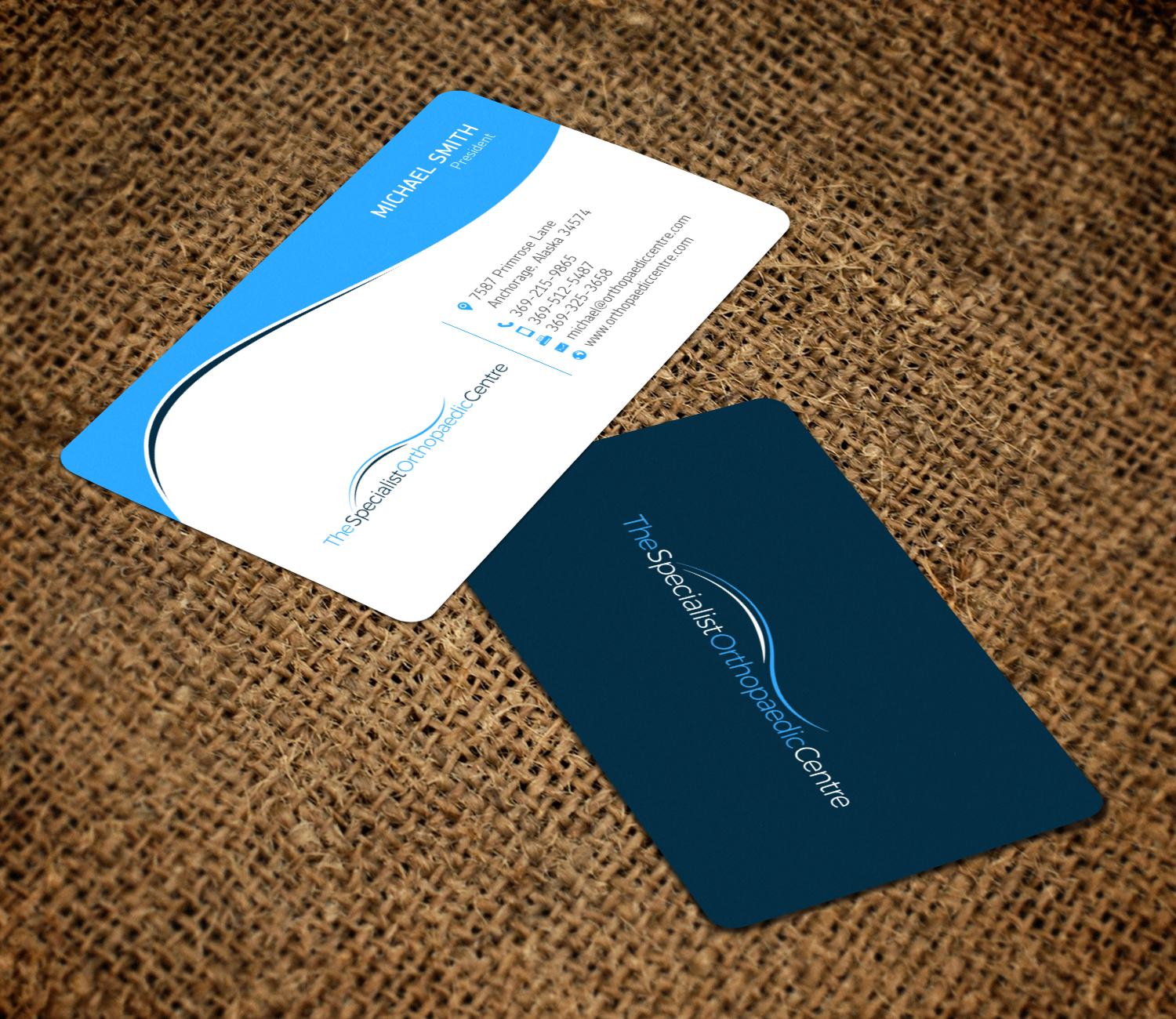 Business Card Design by chandrayaan.creative for The Specialist Orthopaedic Centre | Design #23036131