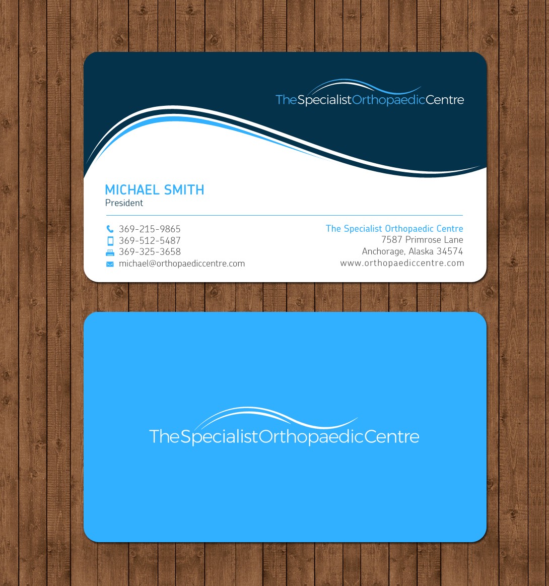 Business Card Design by chandrayaan.creative for The Specialist Orthopaedic Centre | Design #23036136