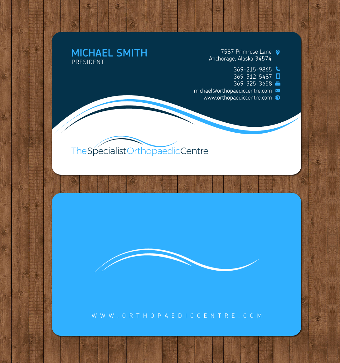 Business Card Design by chandrayaan.creative for The Specialist Orthopaedic Centre | Design #23036138