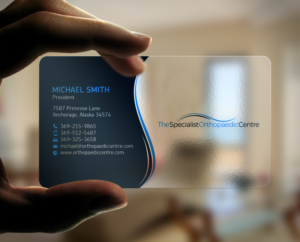 Business Card Design by chandrayaan.creative for The Specialist Orthopaedic Centre | Design: #23036144