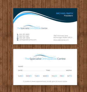 Business Card Design by chandrayaan.creative for The Specialist Orthopaedic Centre | Design: #23049036