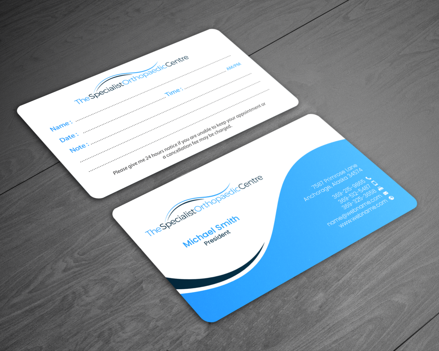 Business Card Design by chandrayaan.creative for The Specialist Orthopaedic Centre | Design #23049038