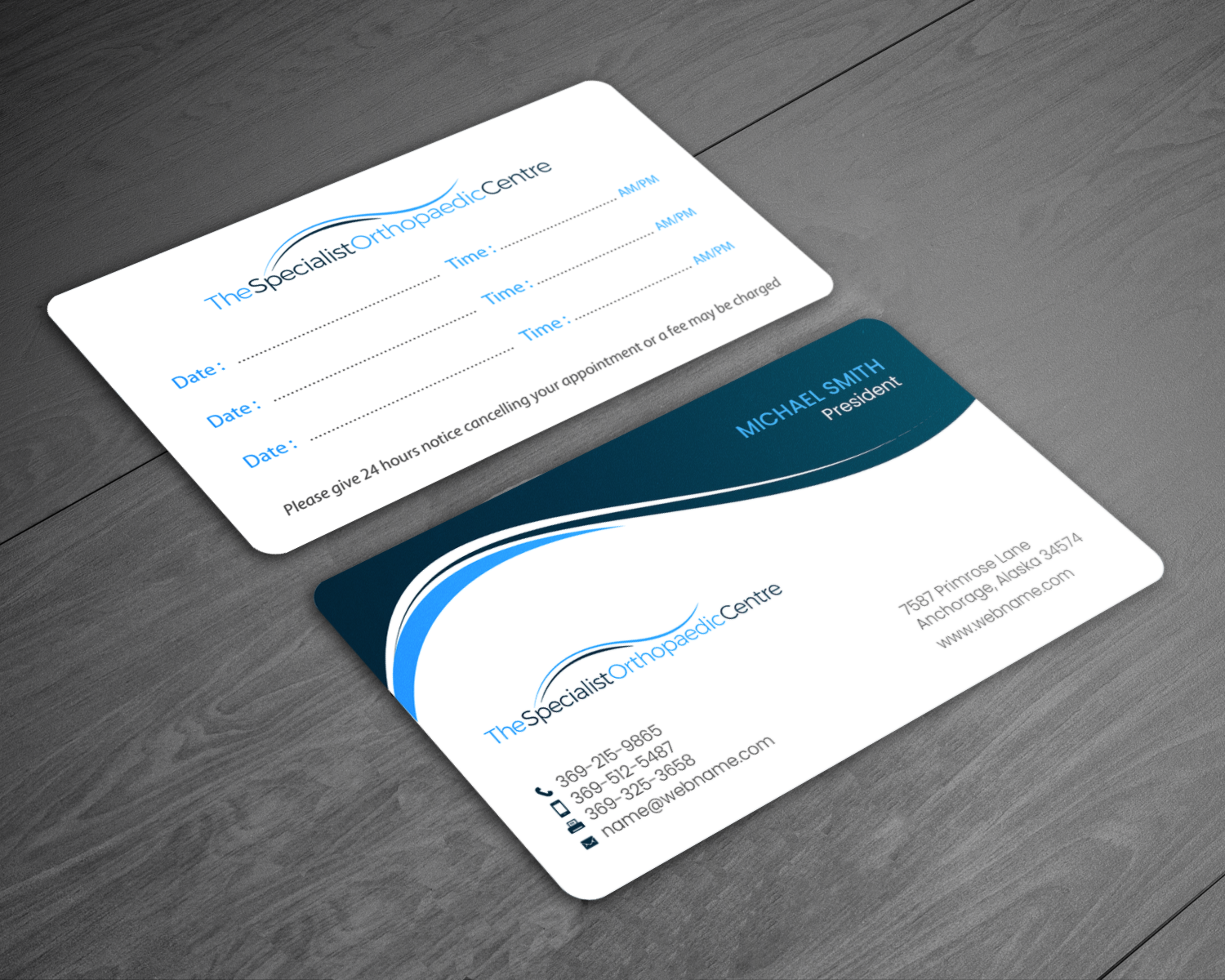 Business Card Design by chandrayaan.creative for The Specialist Orthopaedic Centre | Design #23049044
