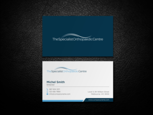 Design de Carte de Visite par mdreyad pour The Specialist Orthopaedic Centre | Design : #23036224