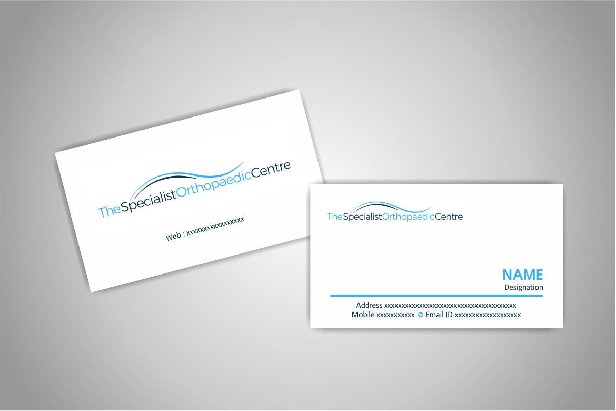 Business Card Design by Dave Paresh for The Specialist Orthopaedic Centre | Design #23049700