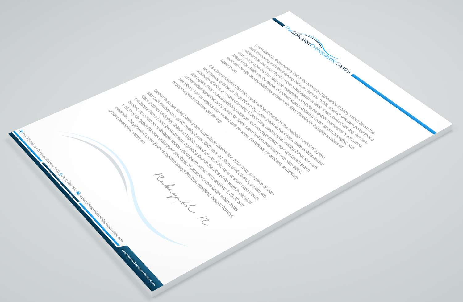 Design de Carte de Visite par Petter Goms pour The Specialist Orthopaedic Centre | Design #23025268