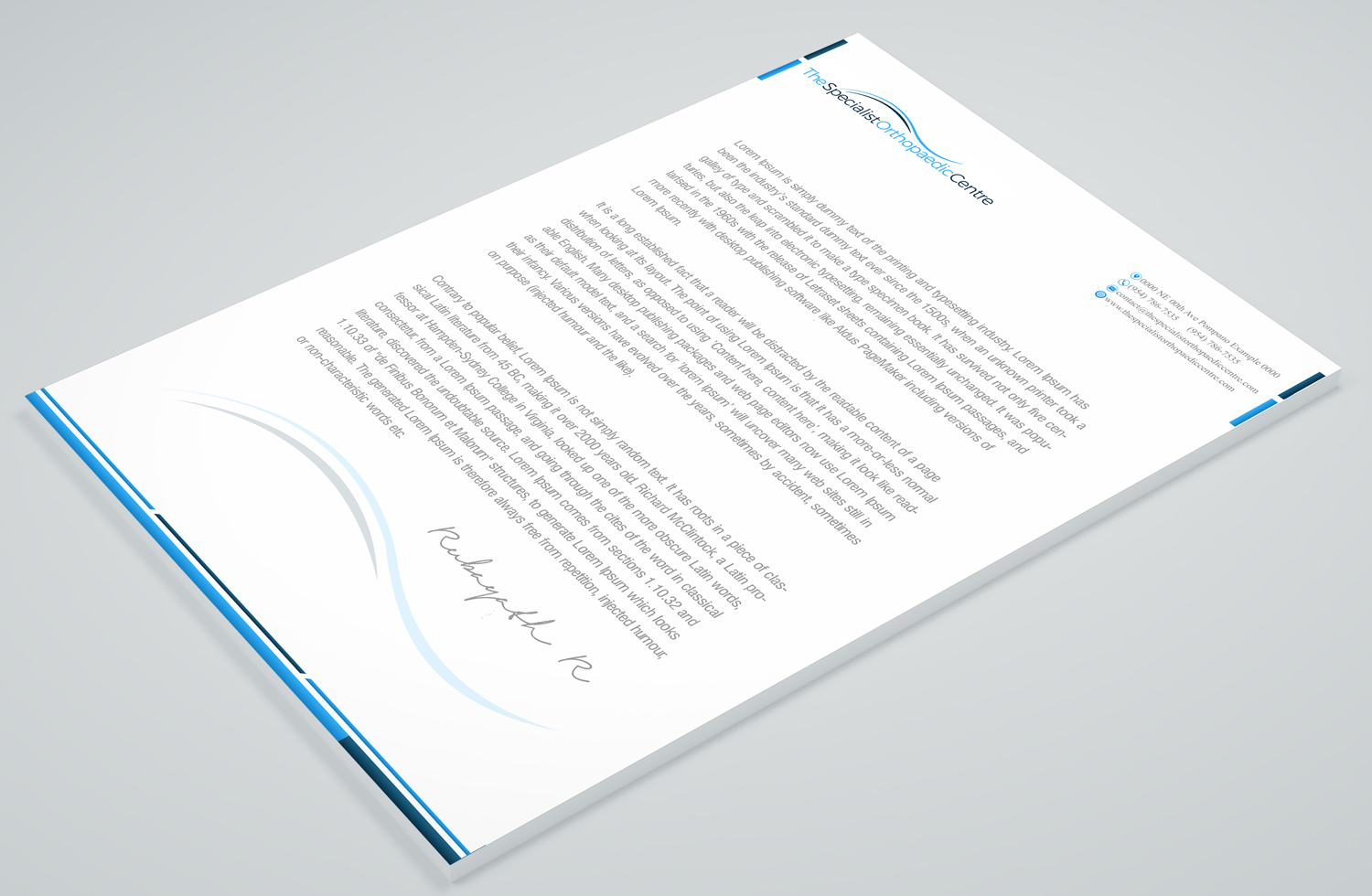 Design de Carte de Visite par Petter Goms pour The Specialist Orthopaedic Centre | Design #23026407