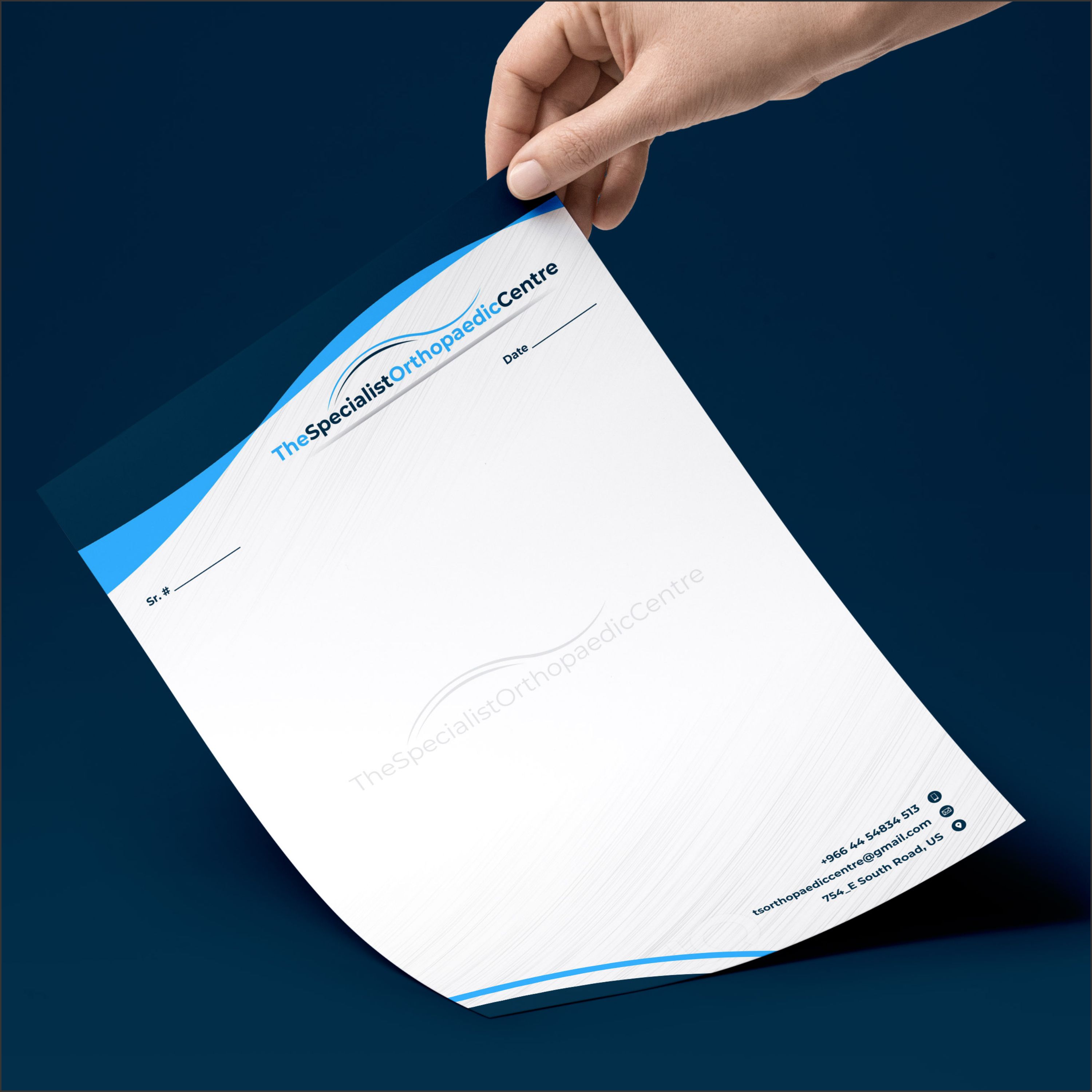 Business Card Design by Ahmed Graphics for The Specialist Orthopaedic Centre | Design #23042367