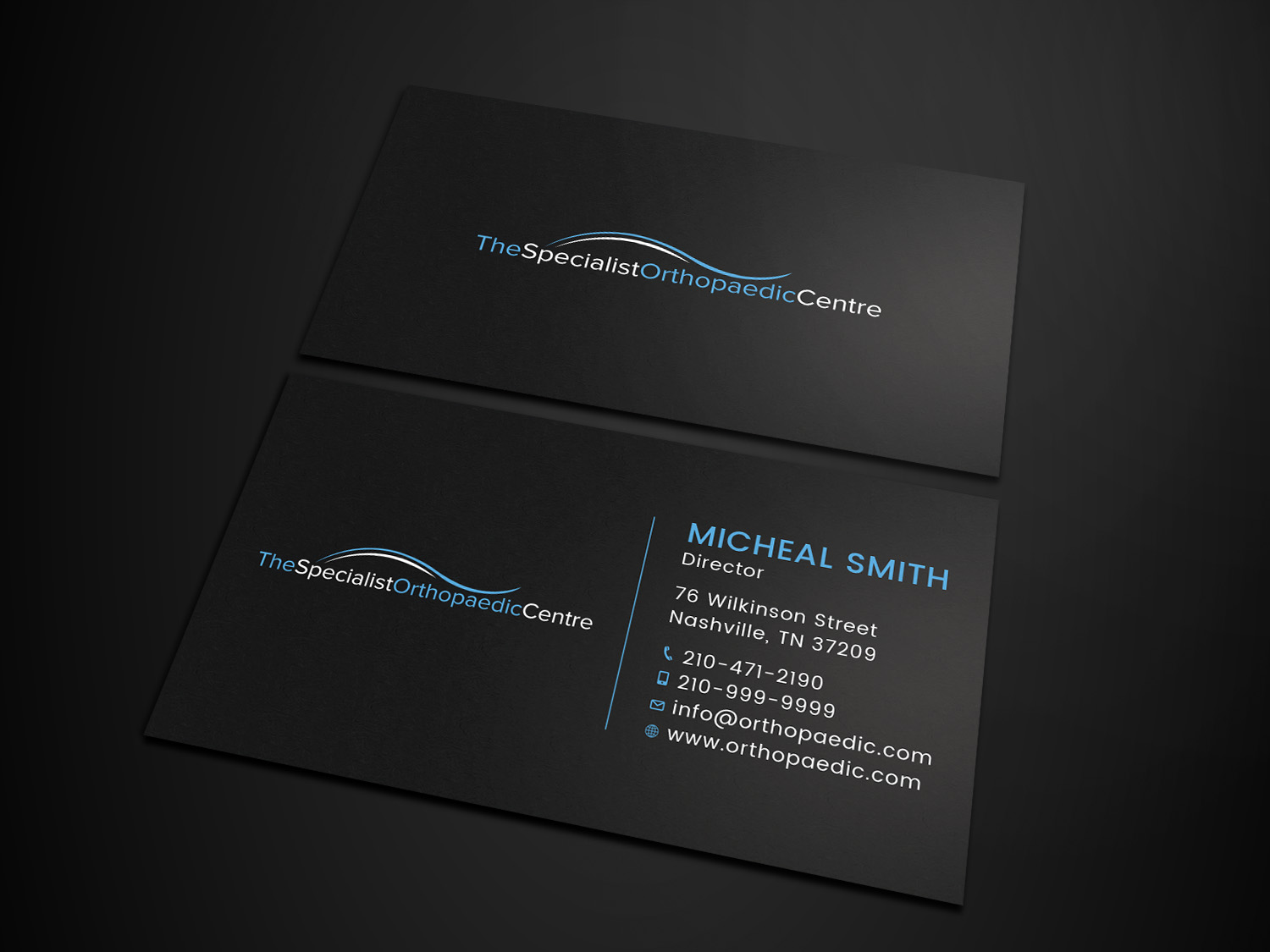 Design de Carte de Visite par Tripti Ranjan Gain pour The Specialist Orthopaedic Centre | Design #23025172