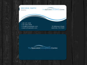 Design de Carte de Visite par Tripti Ranjan Gain pour The Specialist Orthopaedic Centre | Design : #23025179