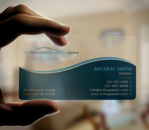 Design de Carte de Visite par Tripti Ranjan Gain pour The Specialist Orthopaedic Centre | Design : #23025195