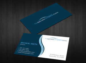 Design de Carte de Visite par Tripti Ranjan Gain pour The Specialist Orthopaedic Centre | Design : #23025198