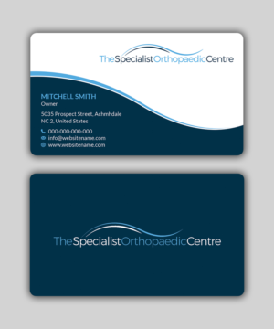 Visitenkarten-Design von T.R für The Specialist Orthopaedic Centre | Design: #23046338