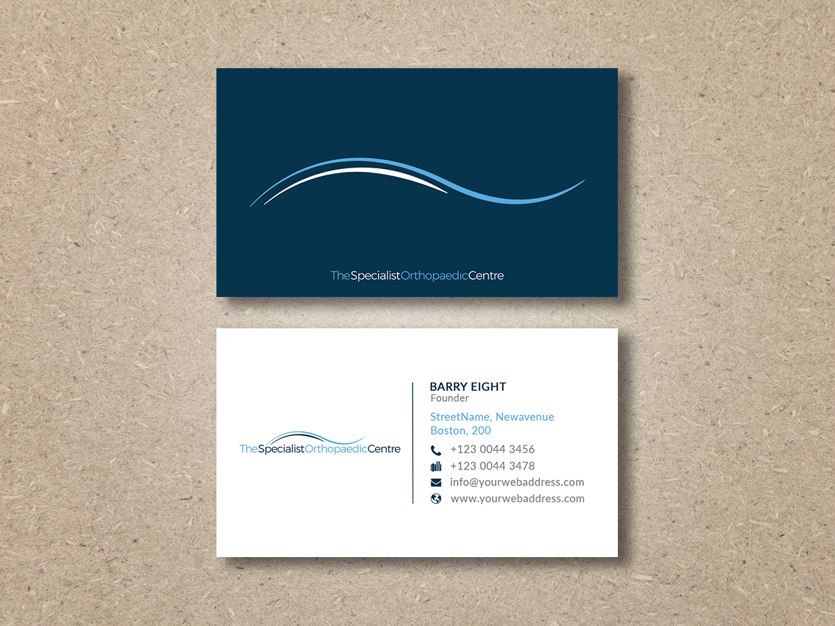 Business Card Design by Moumita_ for The Specialist Orthopaedic Centre | Design #23049008