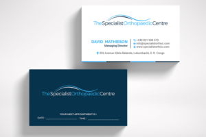 Business Card Design by R.design for The Specialist Orthopaedic Centre | Design: #23027116