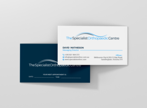Business Card Design by R.design for The Specialist Orthopaedic Centre | Design: #23027483