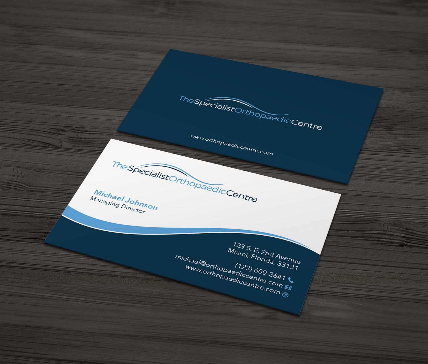 Business Card Design by MDesign for The Specialist Orthopaedic Centre | Design #23039993