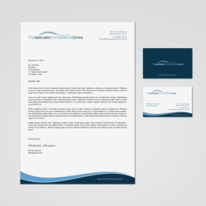 Business Card Design by MDesign for The Specialist Orthopaedic Centre | Design: #23048799