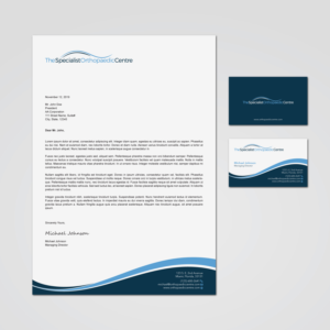 Business Card Design by MDesign for The Specialist Orthopaedic Centre | Design: #23048803