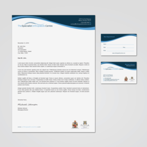 Business Card Design by MDesign for The Specialist Orthopaedic Centre | Design: #23056758