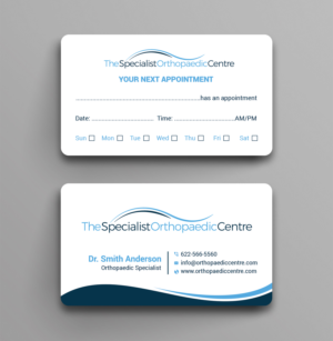 Design de Carte de Visite par dipangkarroy1996 pour The Specialist Orthopaedic Centre | Design : #23029192