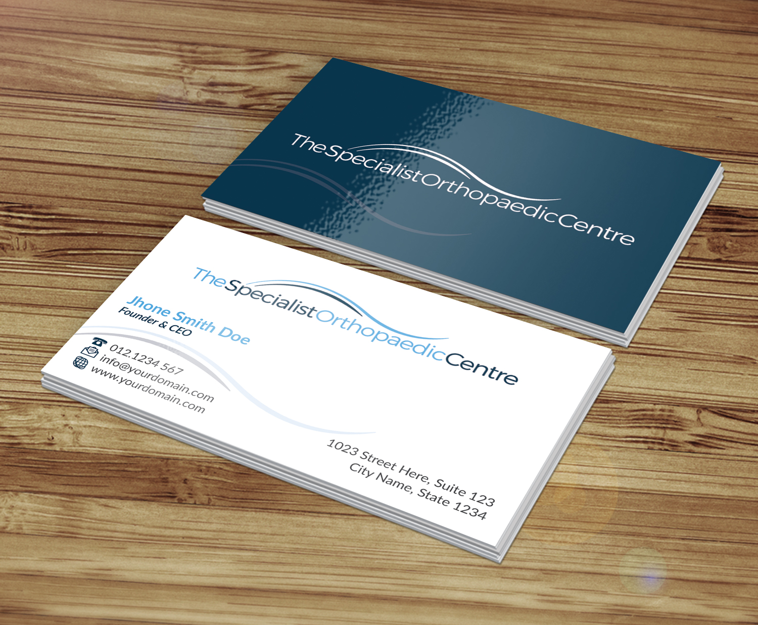 Business Card Design by Graphics Design Help for The Specialist Orthopaedic Centre | Design #23040112