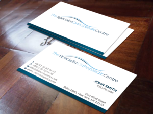 Business Card Design by Graphics Design Help for The Specialist Orthopaedic Centre | Design: #23040120