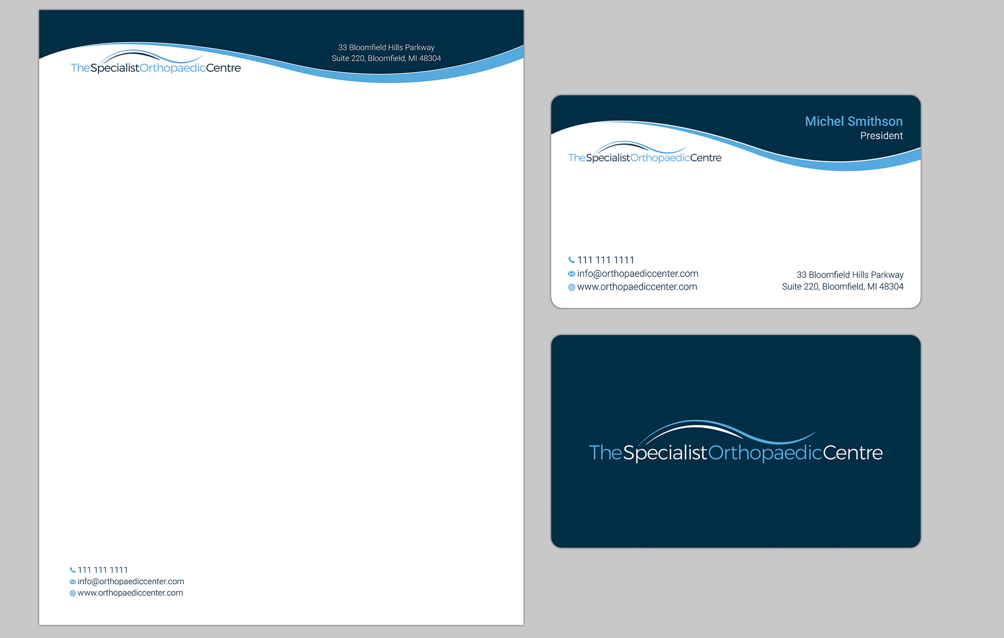 Business Card Design by Bonna 3 for The Specialist Orthopaedic Centre | Design #23025276