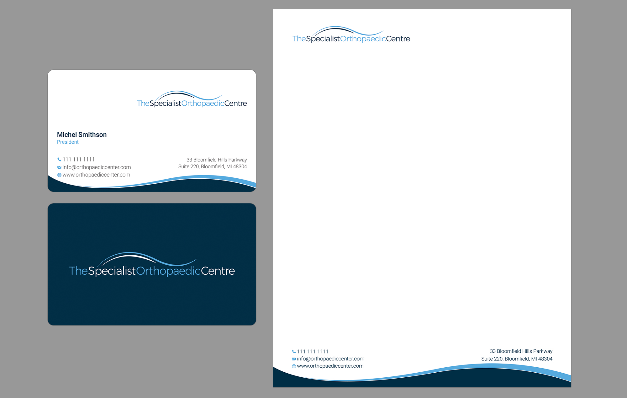 Business Card Design by Bonna 3 for The Specialist Orthopaedic Centre | Design #23040375