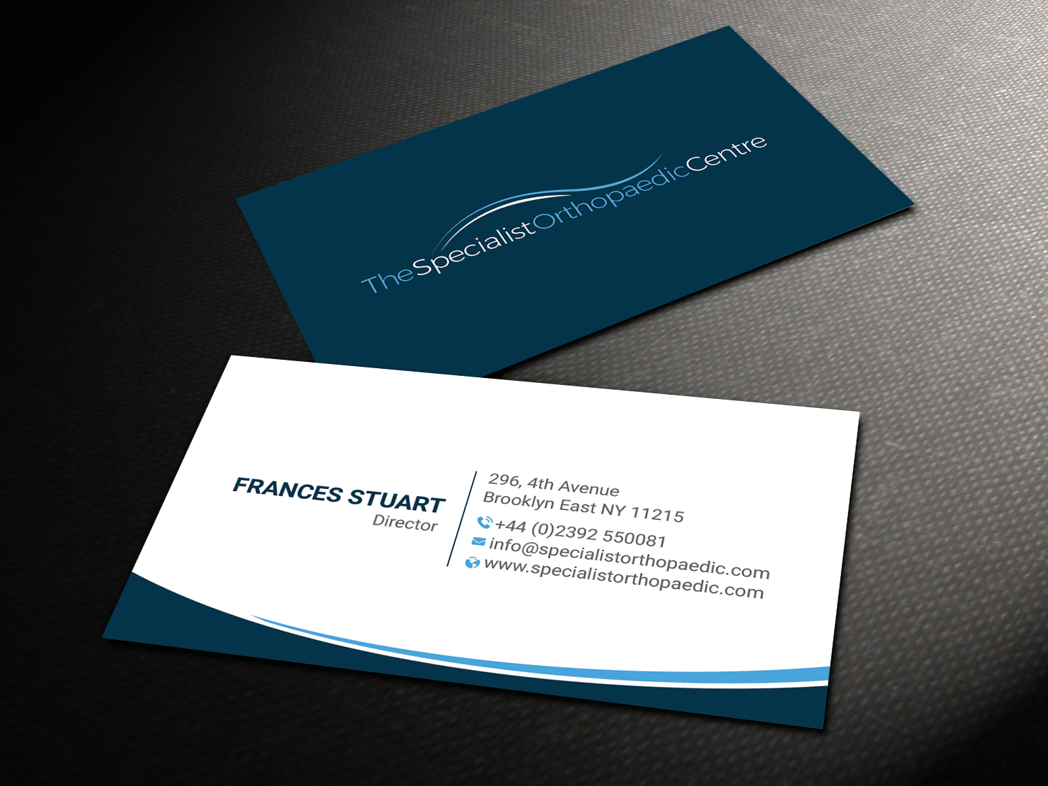 Business Card Design by DesignShout for The Specialist Orthopaedic Centre | Design #23023666