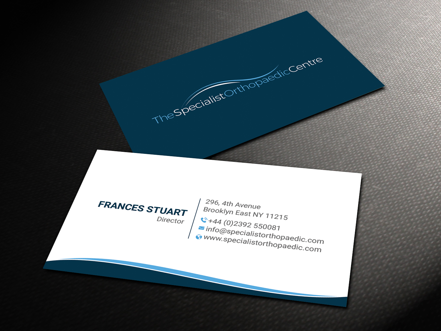 Business Card Design by DesignShout for The Specialist Orthopaedic Centre | Design #23023668