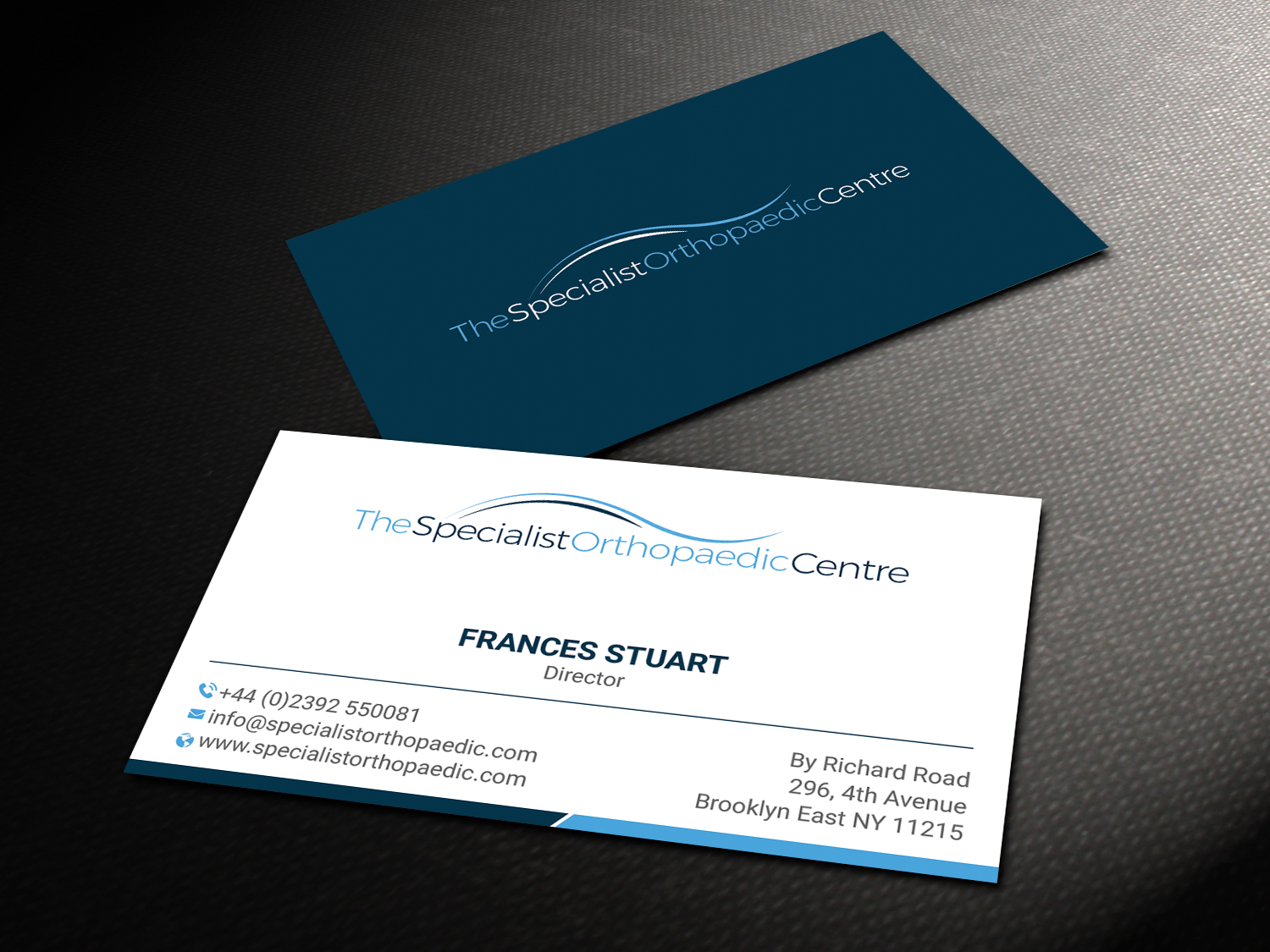 Business Card Design by DesignShout for The Specialist Orthopaedic Centre | Design #23024100