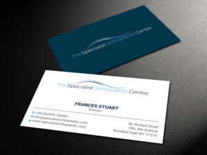 Business Card Design by DesignShout for The Specialist Orthopaedic Centre | Design: #23024101