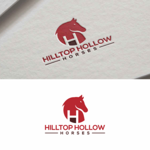 Logo-Design von saher khan 2 für Hilltop Hollow Horses | Design: #23026518