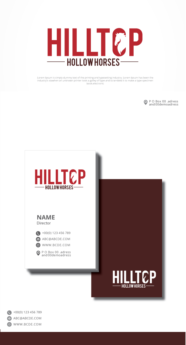 Diseño de Logo por graphicevolution para Hilltop Hollow Horses | Diseño #23026924