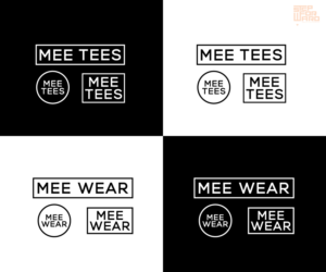 logo 1:       Mee Tees            logo 2:    Mee Wear  | Logo Design by step forward 2