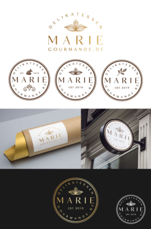 mariegourmande.be | Design de Logo par Amethystica