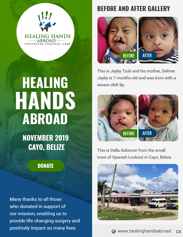 Newsletter Design by pb for Healing Hands Abroad | Design #23038821