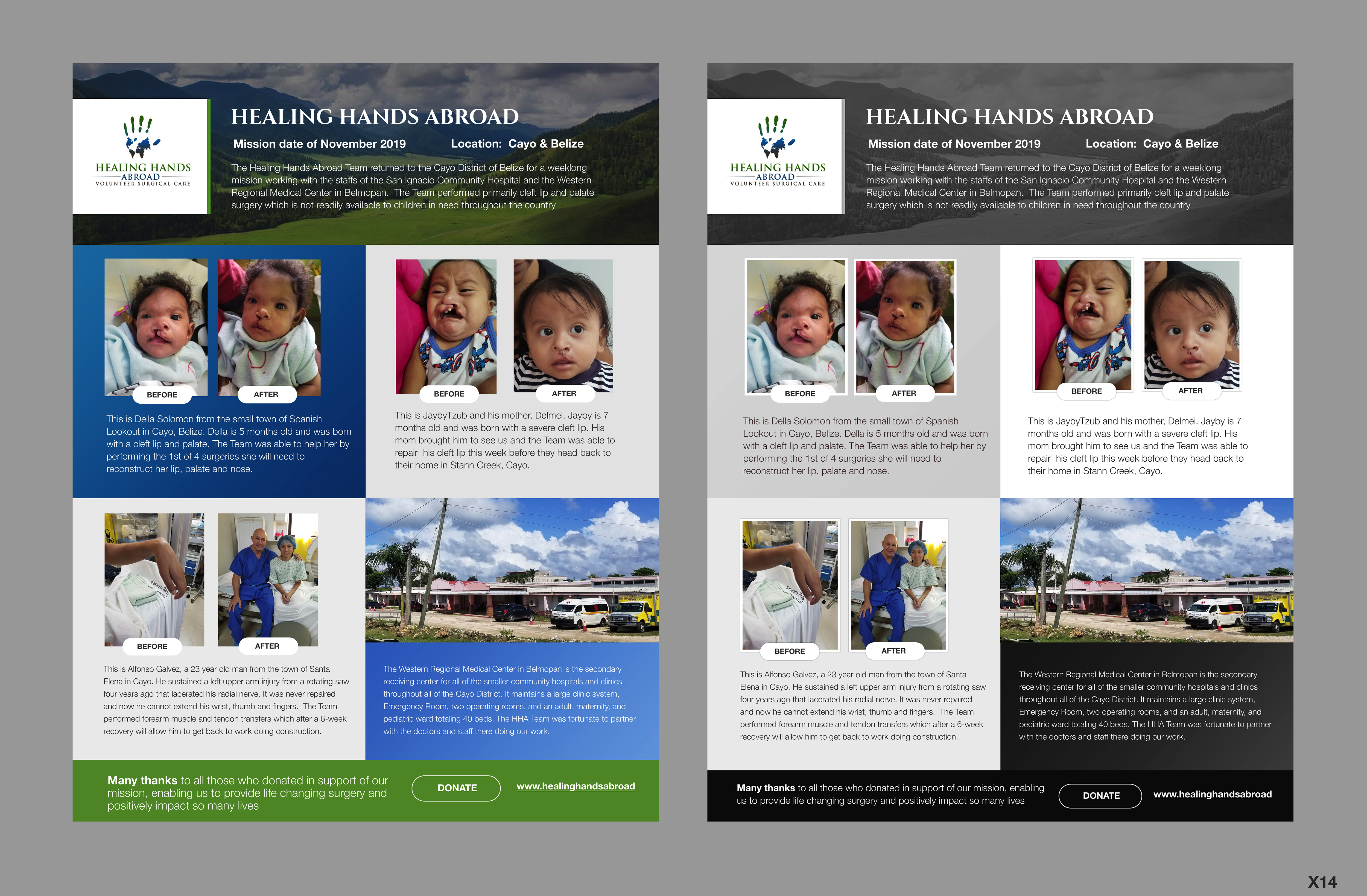 Newsletter-Design von pb für Healing Hands Abroad | Design #23038828