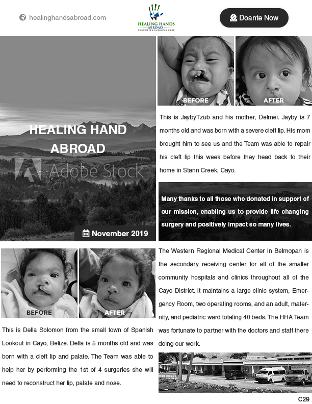 Newsletter Design by pb for Healing Hands Abroad | Design #23044853